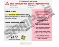 Your computer has adware / spyware virus