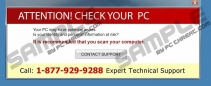 Technical Support Scam message