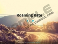 Roaming Rate