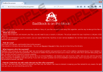 BadBlock Ransomware