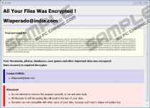 Wisperado@india.com Ransomware