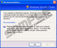 Recommendations... Windows Security Center Pop-up Alert